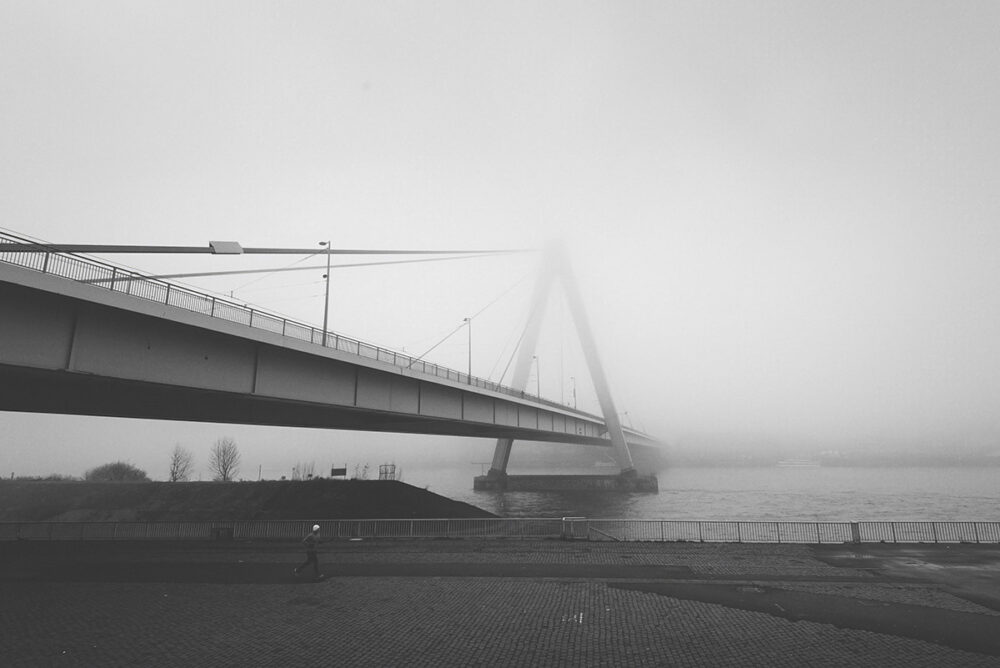 Misty Bridge Crossing