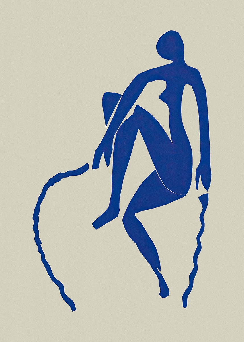 Blue Nude Skipping Rope