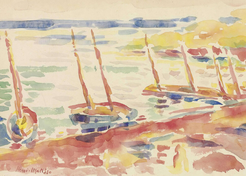 Sailboats at Collioure